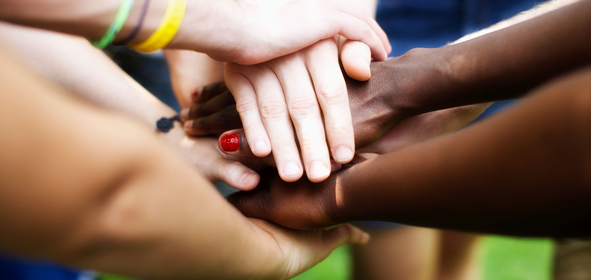 hands together image